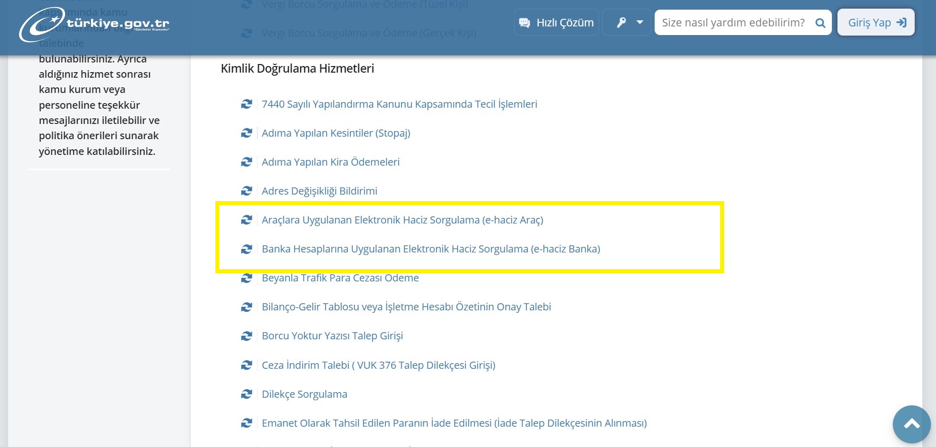 eHaciz Nedir? eHaciz Nasıl Yapılır? KolayBi